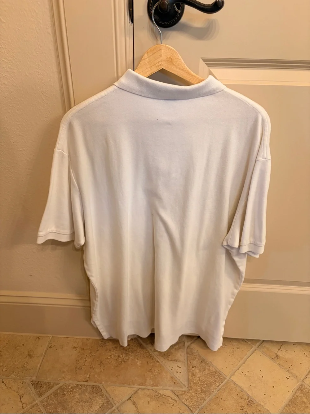 Ralph Lauren White Men’s Polo Shirt with Navy Pony